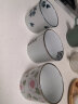川岛屋 日式和风釉下彩手绘陶瓷茶杯直身杯咖啡杯早餐杯子B-56 花瓣 实拍图