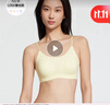 维多利亚的秘密 杨幂同款 夏季薄款内衣女果冻条反重力无痕凉感文胸PRO微聚拢MAX 39H7奶黄色-Logo蕾丝 11244757 S ：PRO双排扣（70C/70D/75A/75B 实拍图