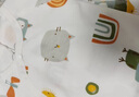 aqpa【195g新疆棉】新生婴儿连体哈衣春秋纯棉衣服宝宝和尚服0-6 白底彩虹精灵+浅黄底小鹰 59cm 实拍图