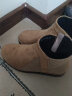 Pansy日本切尔西靴女秋冬妈妈短筒靴休闲保暖防水防滑HD4117 驼色 35 晒单实拍图