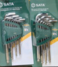 世达（SATA）09106 12件英制加长球头内六角扳手组套 09106 实拍图