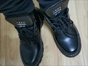 昌祥回力马丁靴男靴秋冬季英伦风工装皮靴子男加绒棉鞋高帮男鞋防水机车靴 MD-MD101黑色 单层 41 实拍图