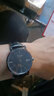 冠琴（GUANQIN）瑞士认证手表男士机械表 超薄简约中学生男表 精钢商务绅士名表 条钉黑皮全黑 实拍图