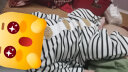 标点熊超萌可爱婴儿连体衣服洋气卡通条纹宝宝哈衣新生儿童外出爬服春秋 条纹五个熊 73cm 73码 建议身高66-73 实拍图
