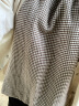 无印良品 MUJI 女式 新疆棉法兰绒 罩衫 深咖啡色X格子 L 实拍图