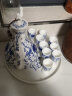 祥燕（xiangyan） 青瓷创意酒盘托果盘水果盘沙拉盘圆形浅盘家用中式陶瓷盘单层 花缠枝单个托盘 实拍图