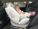 Miber汽车儿童安全座椅婴儿宝宝0-4到12岁汽车用可坐可躺360度旋转车载 perfline-云母白 实拍图