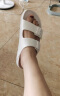 Devo Life的沃男女同款凉拖EVA一字拖鞋外穿夏季防水海边沙滩鞋1618 白色EVA 39 晒单实拍图