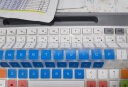 升派 适用于 罗技专用 MK470 K580 台式机键盘保护膜无线笔记本电脑蓝牙膜贴罩套pebble MK470/K580五彩蓝底键盘膜 实拍图