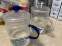 一品工坊加厚玻璃杯带把办公室耐高温玻璃茶杯带盖家用喝水杯男女花茶杯子 沐春杯—带盖子 实拍图