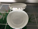 金岚玉唐山骨瓷直边深盘窝盘套装深汤盘植物花卉瓷盘子 实拍图