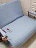 景彩 沙发床两用可折叠单人客厅布艺办公室午休简易卧室可拆洗YZ901 蓝色-190*100cm 实拍图