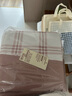 MUJI 柔软洗棉被套套装 枕套套装 床上用品三/四件套纯棉学生宿舍床单 粉色小格纹 双人用适用1.5米床 床笠款 被套200*230cm 实拍图