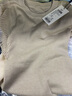 德玛纳【名媛纤绒纱线衫】春秋季圆领淑女针织衫女上衣 杏色 XL  实拍图