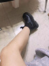 他她（TATA）烟筒靴女切尔西靴短筒加绒女靴秋冬新款GXB01DD0 黑色（单里） 35 实拍图