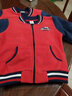 多妙屋男童外套春秋儿童卫衣棒球服摇粒绒夹克童装大童男孩上衣 红色81719 120 cm 实拍图