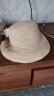 JOLISAC特细出游拉菲草帽女夏季海边大檐沙滩帽防紫外线遮阳渔夫帽可折叠 草本色（8cm）可造型 可调节 晒单实拍图