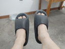 果洛菲（GUOLUOFEI）踩屎感拖鞋男夏季厚底eva浴室情侣凉拖鞋女款可外穿 黑色 42-43 实拍图