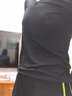 媞曼伽瑜伽服套装女纯绵防震胸垫跑步运动专业普拉提训练健身衣 三件套 绿边短三件套 短袖 文胸 短裤 XL码【105—115斤】 实拍图