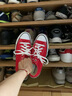 匡威（Converse）官方 All Star男女帆布低帮休闲运动鞋海军蓝102329 101007/红色 39 实拍图
