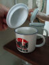 云帝 轻奢高档陶瓷办公杯家用喝茶杯子带手柄盖咖啡杯泡茶杯早餐杯 半疯半颠-陶瓷杯 实拍图