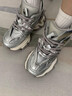 CHERY KALLY【戚薇同款】轻奢厚底老爹鞋女2025新款高级银色增高时尚女鞋 银灰色 Silver gray 37 实拍图