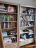 源氏木语实木书架简约橡木抽屉柜家用书房置物架开放格展示柜原木色0.85米 晒单实拍图