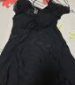 鑫格莱特游泳衣女新款大码胖mm韩国保守连体裙式蕾丝遮肚显瘦温泉泳装1910 黑色 XL 实拍图