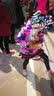 艾舞戈 儿童拉丁舞蹈服装半身裙子幼儿国标舞服女童练功服拉丁舞裙 黑+玫红-带内裤 L （身高120-140cm） 实拍图
