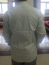 罗蒙（ROMON）抗皱衬衫男士长袖秋冬季商务休闲棉加绒保暖衬衣免烫正装时尚条纹 K08-15白色【1件装】 40 实拍图
