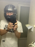 FASEED法赛德全盔摩托车头盔男复古女机车街车跑车单镜片3c认证四季816 灰机械兽/哑光（送镜片+防雾贴） L(57-58)头围 实拍图
