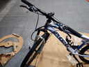 凤凰（Phoenix） 山地自行车成年人男士女士学生变速减震油刹线刹山地车自行车 白蓝色辐条轮高碳钢车架 27.5寸（身高170-190左右） 24速数字指拨/默认线碟可改油碟 实拍图
