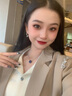 BROSWAY欧美时尚男士轻奢潮流项链高级感小众轻奢饰品生日送男友礼物 BNU01 格调蓝-罗盘 链长480mm+20mm 链粗1.8mm 实拍图