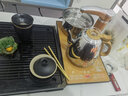 梦州茶盘一体式茶台茶具套装全自动实木功夫茶道带烧水壶茶机泡茶家用 01款黑色茶盘-紫砂-全自动电器 实拍图