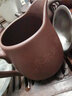 尊壶 宜兴紫砂壶球孔石瓢壶原矿紫泥泡茶壶国工沈惠芳作品刻山水200ml 刻绘山水石瓢 实拍图