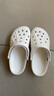 卡骆驰（crocs）洞洞鞋男女鞋 夏季新款户外休闲沙滩涉水鞋耐磨透气防滑凉鞋拖鞋 【贝雅】白色/镂空/主推/偏大一码 37 -38 M5W7/内长23cm 实拍图