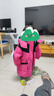 鸭鸭儿童羽绒服女童宽松百搭中款加厚女孩时髦冬季中大童装外套SE 玫红色 110 实拍图