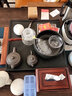韵动天然乌金石茶盘排水家用整块石头小茶台托盘现代简约功夫茶具套装 40*40cm方形单茶盘 实拍图