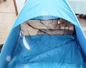 HengTravler儿童小帐篷野营旅游郊游户外帐篷全自动速开免搭建双人公园野外海边遮阳防晒沙滩帐篷 浅蓝色 折叠帐篷200X165X130CM 实拍图