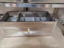 EVANLEY油水分离器商用餐饮过滤器不锈钢家用小型饭店火锅店厨房隔油池 【加厚】50*30*30双孔六级过滤 实拍图
