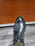 沙驰（SATCHI）男鞋 厚底男士皮鞋增高鞋皮鞋男商务正装鞋  402262191Z 黑色 41  实拍图