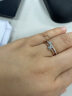 谢瑞麟（TSL）母亲节礼物钻石戒指女18K金玫瑰金排钻戒指求婚结婚钻戒63233 15号圈口（20颗钻石,共约12分) 实拍图