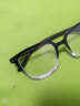 LESCA LUNETIER黑框眼镜防蓝光辐射可配近视无度数素颜平光镜男潮眼镜框架女 黑白渐变 近视150度 实拍图