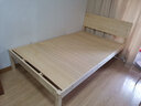 柏帝奇  实木床现代简约2米双人1.8米大床单人1.5米床家用木板床1m床1.2 实木床40高+床垫标准透气款 1200mm*2000mm 实拍图