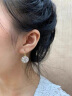 KASIYU2024年新款复古圆形满钻气质个性耳扣女小众设计感耳环潮耳饰 满钻耳环 晒单实拍图
