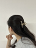 红允轻奢花朵发夹发量少小抓夹女高级感后脑勺发卡优雅盘发鲨鱼夹发饰 山茶花蝴蝶抓夹F142 实拍图