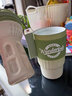 恩尔美（nRMEi）保温杯咖啡杯陶瓷内胆茶杯茶水分离女学生高颜值便携2024新款水杯 渐变绿480ml【316内胆可冷萃】 实拍图