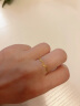 金至尊（3D-GOLD)黄金戒指女磨砂水波纹活口999足金送女朋友老婆生日计价 金重1.05克(含工费65元) 实拍图
