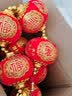 鼎风阁（DING FENG GE） 新年过年小灯笼挂件植绒福字灯笼串春节办公室客厅装饰商场布置 中号福字灯笼一串 实拍图