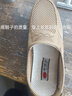布瑞京老北京布鞋夏季男网鞋中老年爸爸鞋透气网面套脚一脚蹬软底大码鞋 米色 42 实拍图
